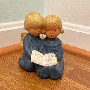 Jullar Singing Angels Terracotta Figurine - Original Singer Engel by Jullar